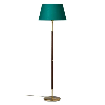 G 760 Tullgarn golvlampa mässing/valnöt